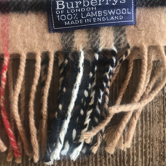 Vintage Burberrys nova check lambswool scarf - Picture 8 of 10